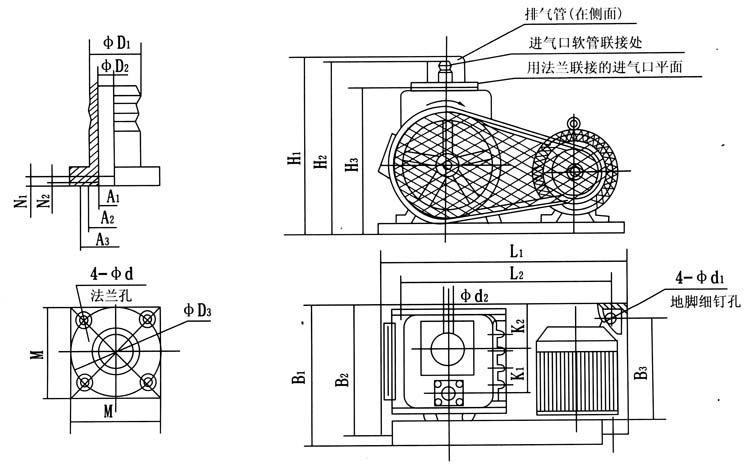 2X-4A���p����Ƭʽ��ձõİ��b�ߴ��